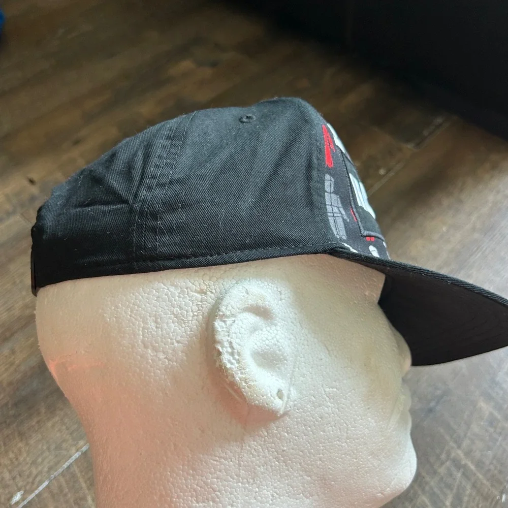 Roblox Youth Snapback Hat Black Red Character Print Embroidered Logo Cap OSFM